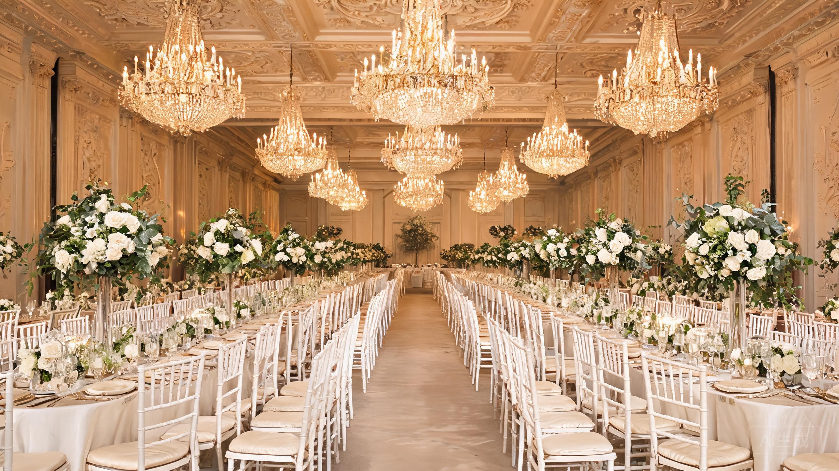 Elegant venue setup